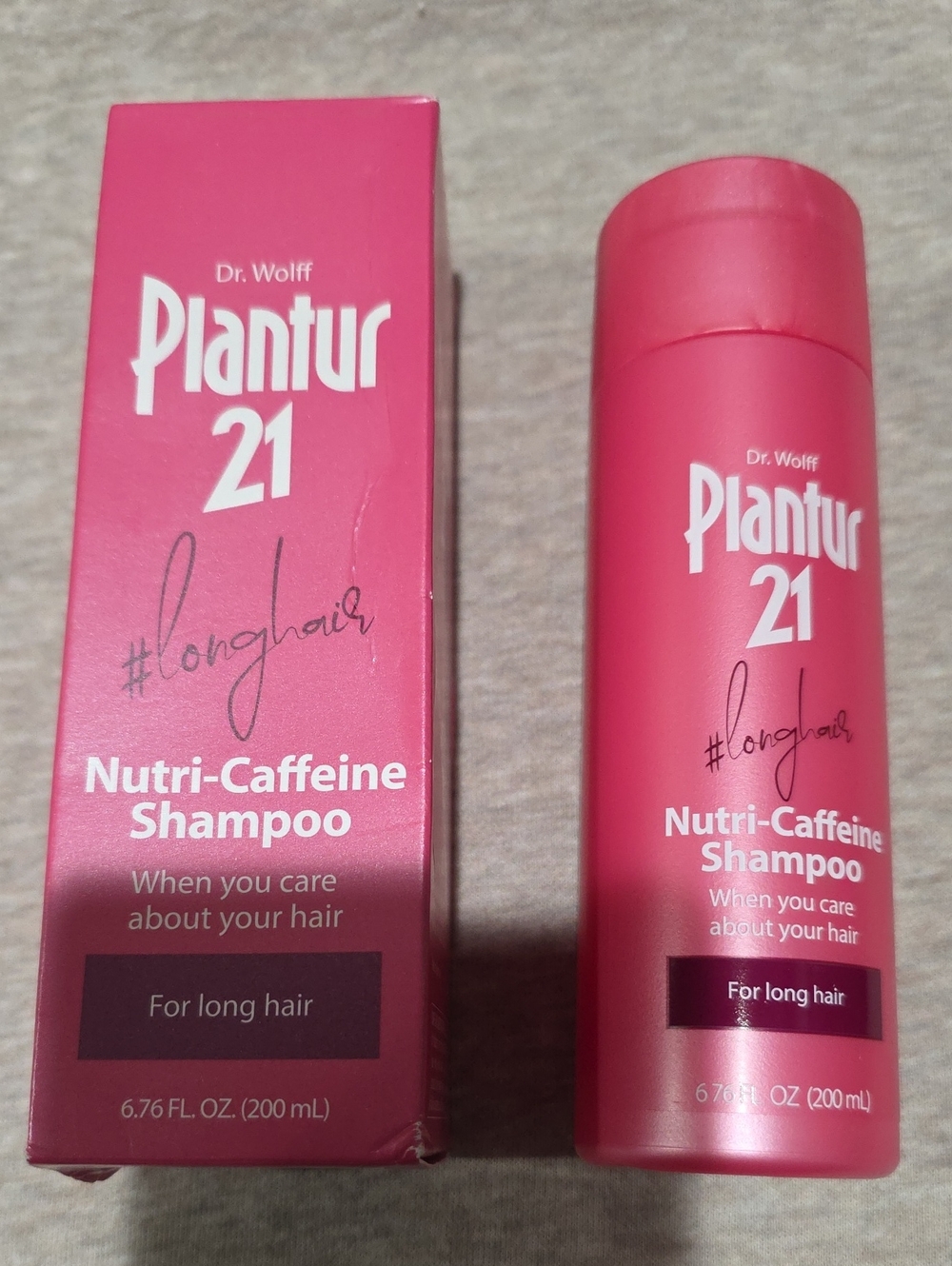 21 Nutri-Caffeine Shampoo for Long Hair - Pink